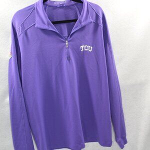 Nike Women's Purple Large TCU Texas Christian University  1/4 Zip
